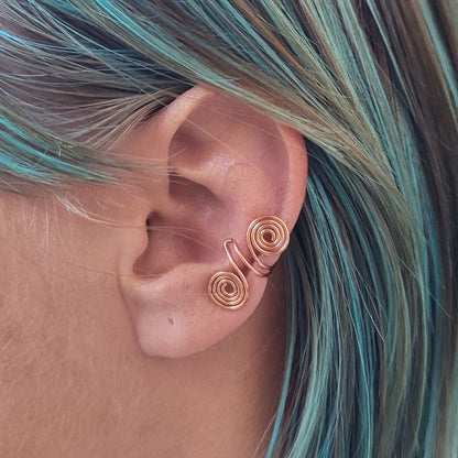 Ear Cuff Doppia Spirale