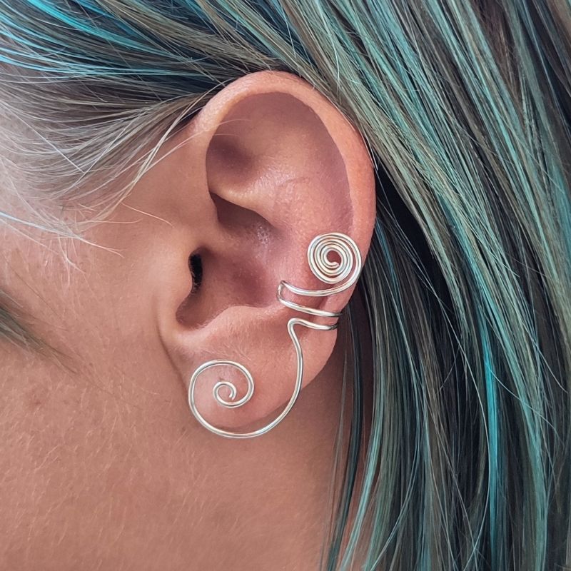Ear Cuff Spirale Discendente